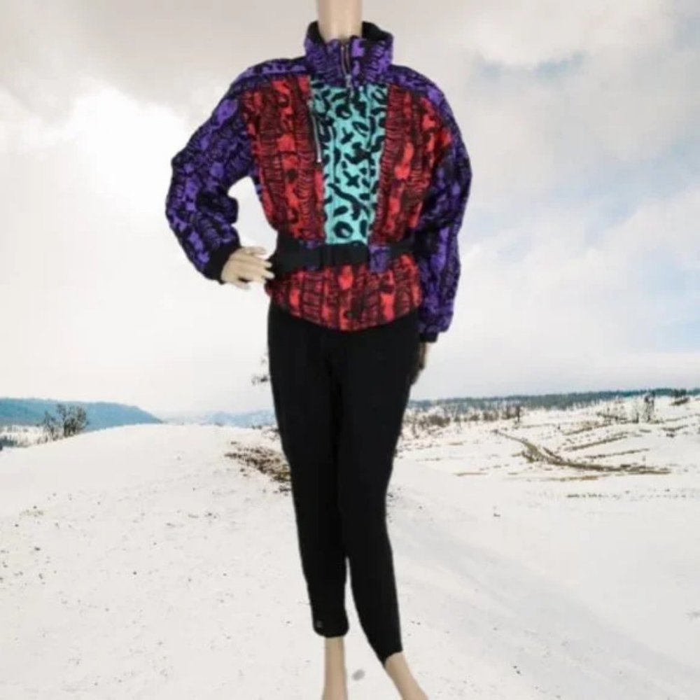 Vintage 80s Ski Suit Snow Suit Size 10 Obermeyer